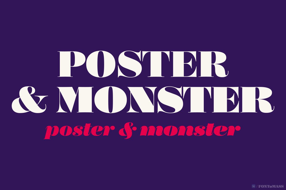 Poster Font preview